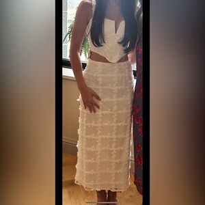 Sabo Skirt Red Embellished Cut Out Pencil Dress